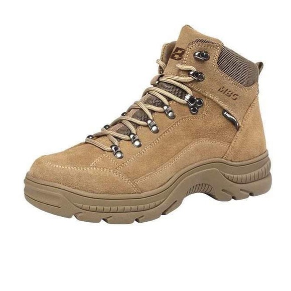 Men’s work boots with steel toe  leather boots high quality comfortable boots - Picture 4 of 13